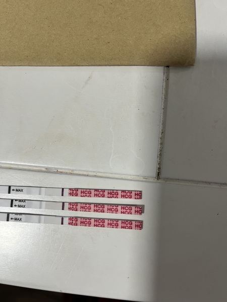 9dpo I think and see the faintest line 👀