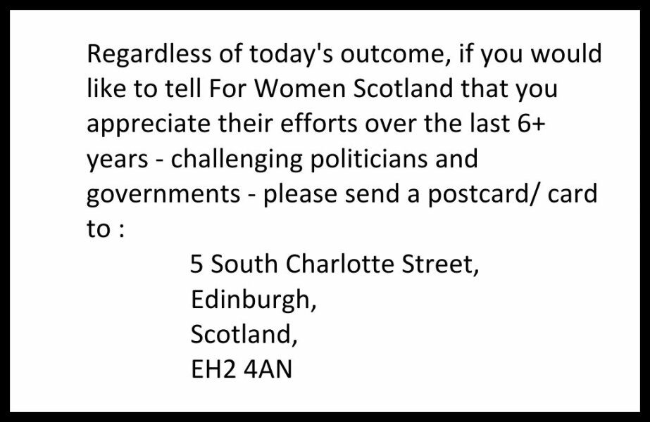 FWS v Scottish Ministers will be handed down Weds 16th April at 9.45am