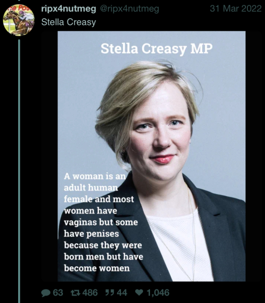I'm unfortunately in Stella Creasy's constituency