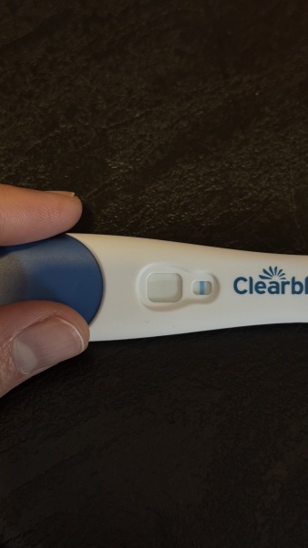 Clear blue test. Evap line or positive