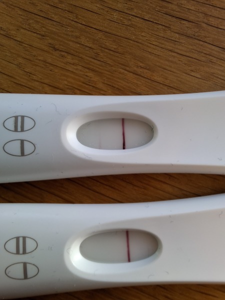 Faint positive or evap