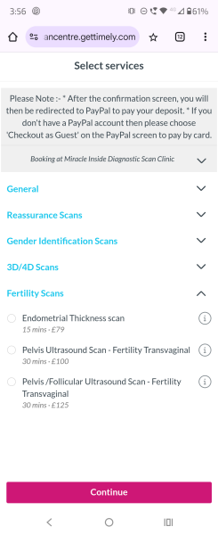 Transvaginal TTC