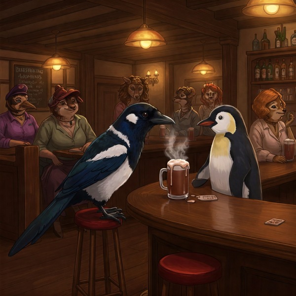 The Bluestocking - where women are women, and small furry animals are gerbils, quokkas,  capybaras, or a red panda called Rosy