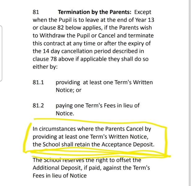 Acceptance deposit- how does it work?