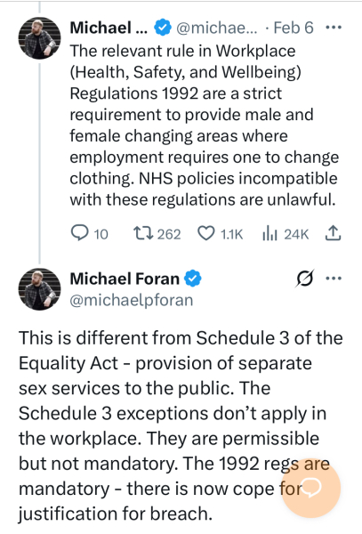 Supreme Court - are single gender spaces still allowed?