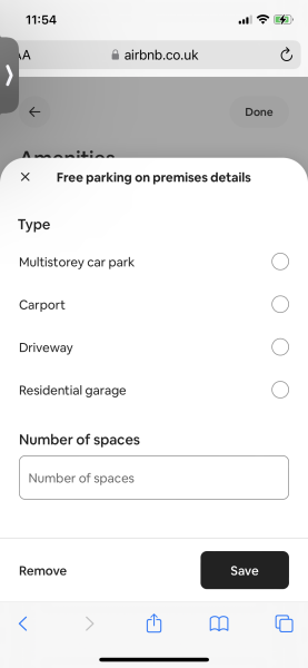What does "Parking on premises" mean to you?    Air B&B problem ...