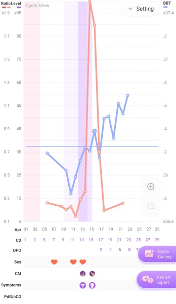 Not sure when I ovulated. Help please?