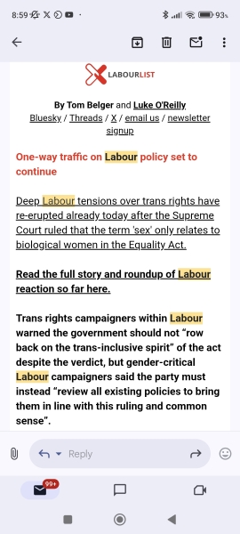 Tomorrow's Mail front page: Labour trying to reverse reverse ferret