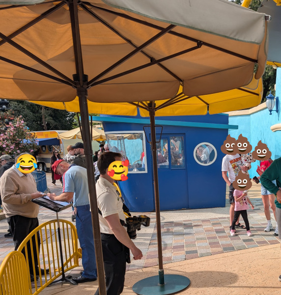 Theme park queue jumping for DLP
