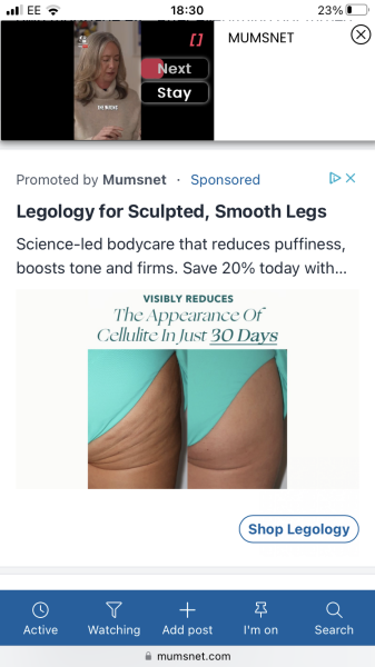 Cellulite ads? Really?