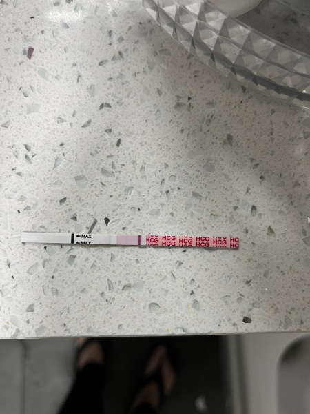 9dpo I think and see the faintest line 👀