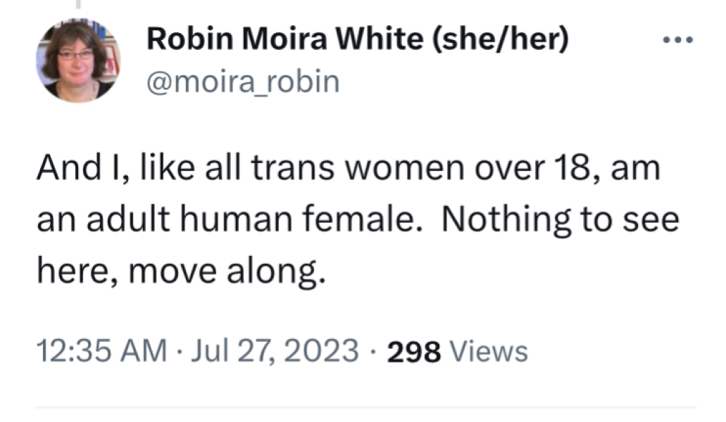 "Trans women ARE biological women"