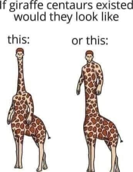 Hypothetical question about giraffes