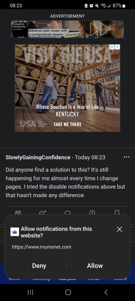 Allow notifications from this website
