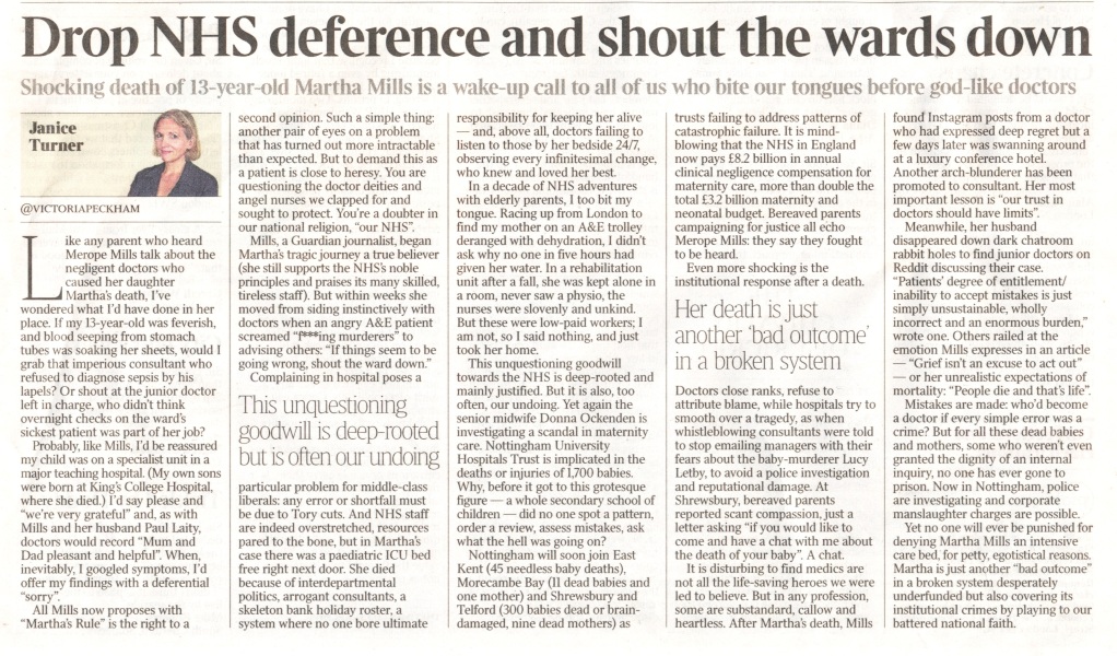 Shaking with rage, can't sleep, NHS treatment of elderly