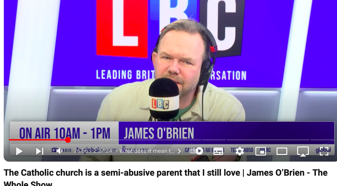This LBC show title is offensive to the many victims of Catholic clerical abuse