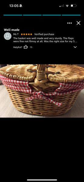 Good wicker picnic basket for decent price ?
