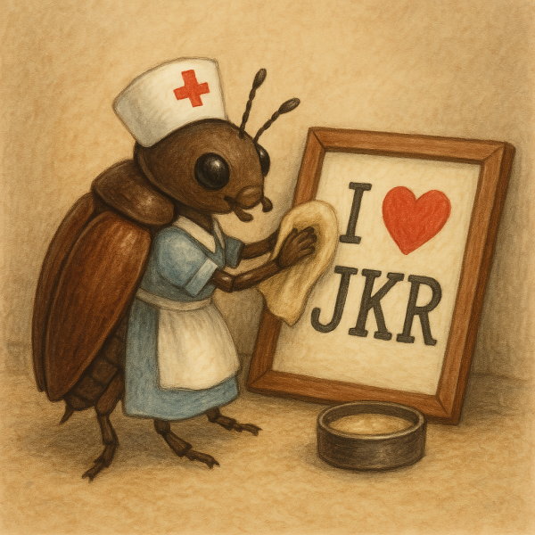 JKR's irony meter has exploded - so will yours