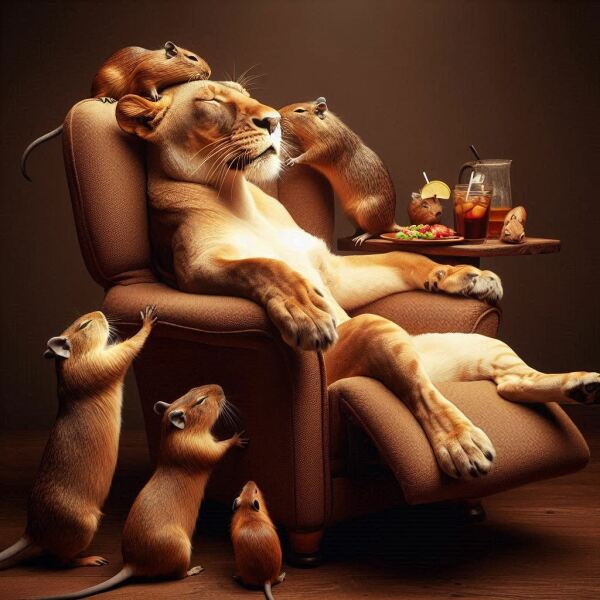 The Bluestocking - where women are women, and small furry animals are gerbils, quokkas,  capybaras, or a red panda called Rosy