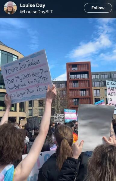 TRAs deface Millicent Fawcett statue
