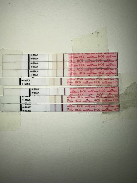 Test line not getting lighter or darker help please