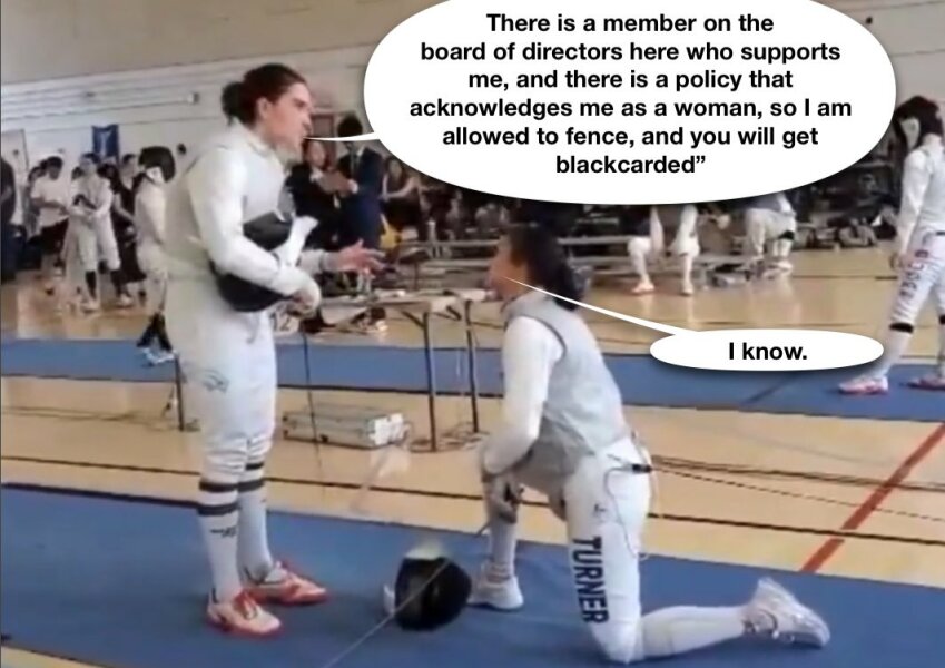 US Fencing. Woman Disqualified for Refusing to Fence Against Trans Fencer