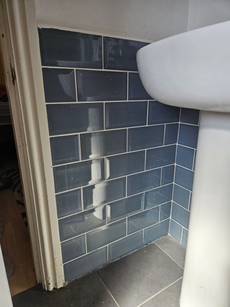 Paint colour to go with these en suite tiles?