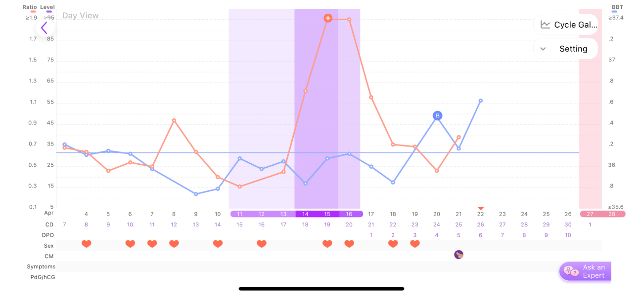 Help with my BBT chart please