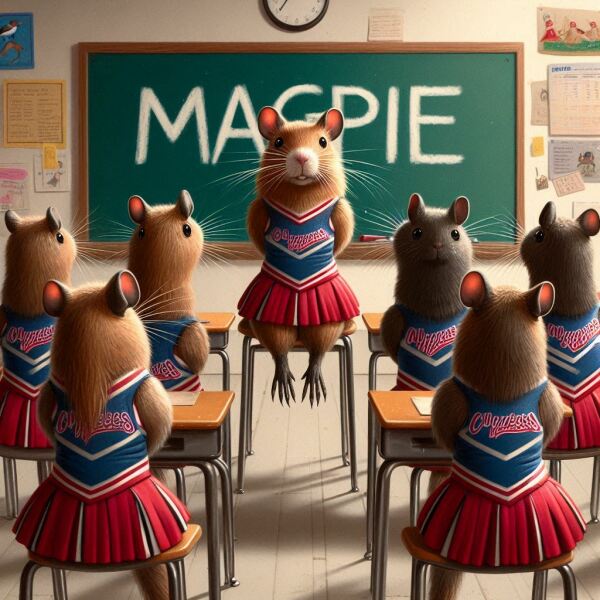 The Bluestocking - where women are women, and small furry animals are gerbils, quokkas,  capybaras, or a red panda called Rosy