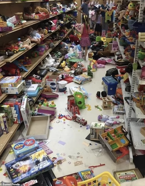 To have been rude to shop assistant