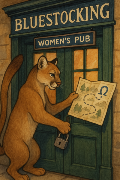 The Bluestocking - where women are women, and small furry animals are gerbils, quokkas,  capybaras, or a red panda called Rosy