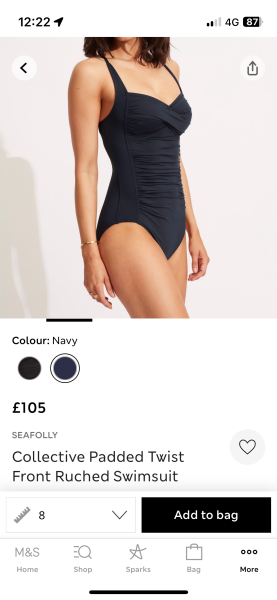 On the hunt for a slimming swimming costume similar to this one from Sea Folly