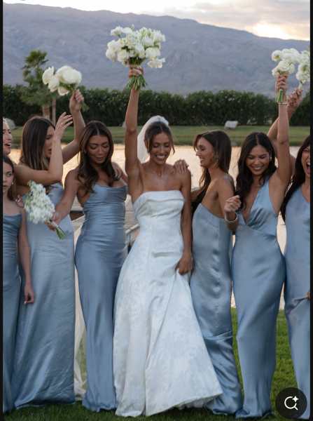 What do you think of this bridesmaids look (totally different dresses)