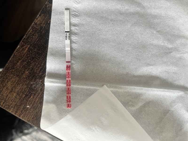 9dpo I think and see the faintest line 👀