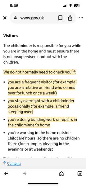 Starting to question some of childminders practices