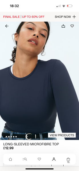 Long sleeved tight tops in mildly earthy colour's that are not cotton don't seem to exist in the world