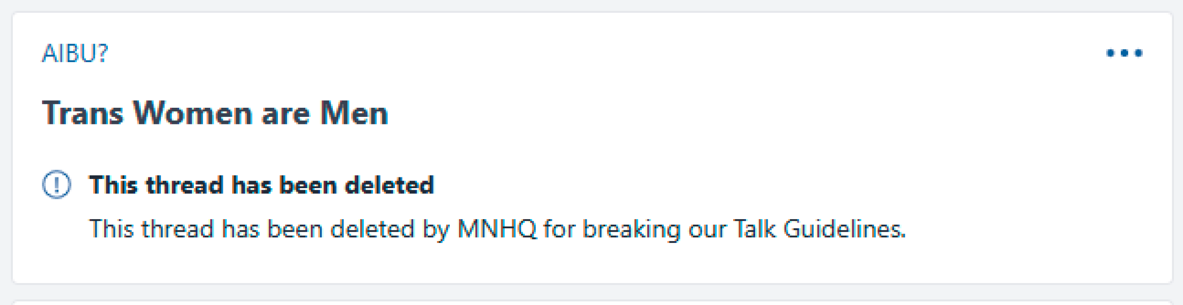 let's remember Mumsnet banned us all for transphobia all those years ago!