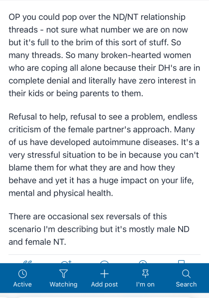 Married to someone with Asperger's/ASD/ND: support thread 14