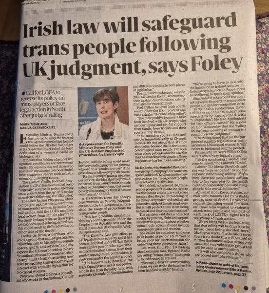 Gender Critical in Ireland Part 4
