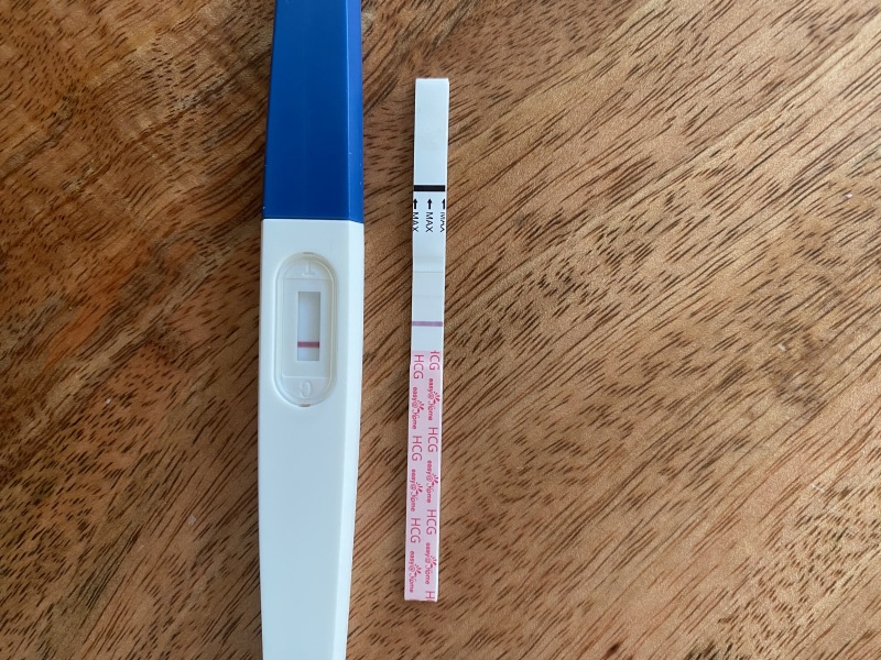 Still faint line after miscarriage 3.5 weeks later