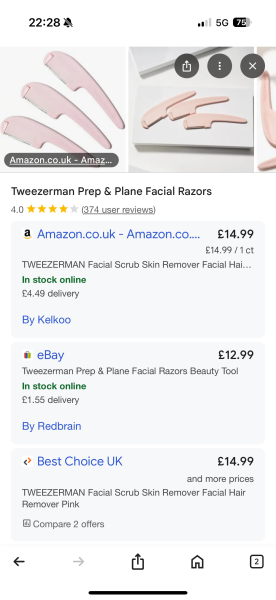 Chin hair and scarring from plucking