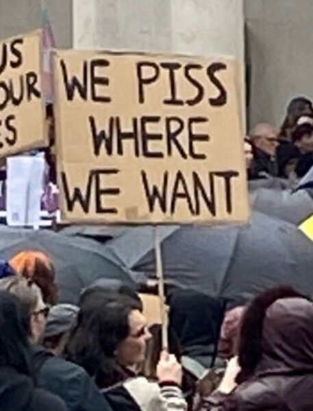 TRAs deface Millicent Fawcett statue