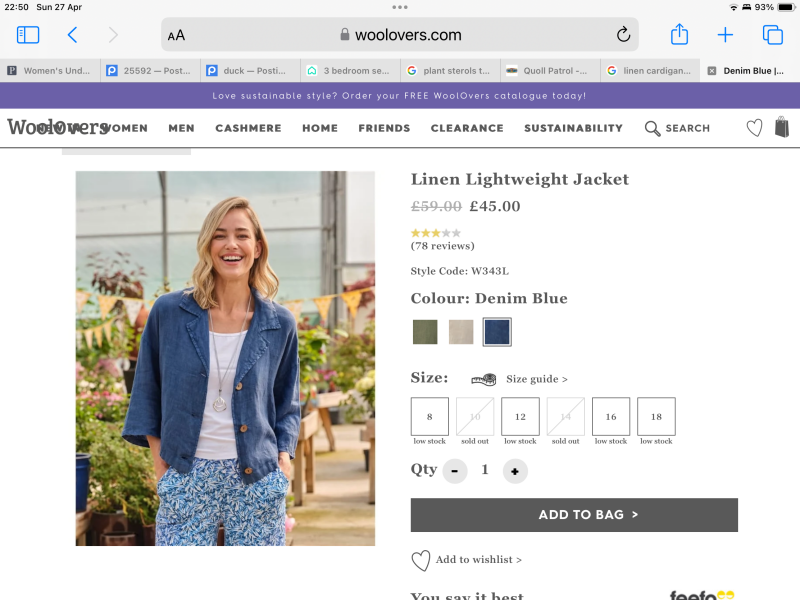 Very lightweight jacket / cardigan …