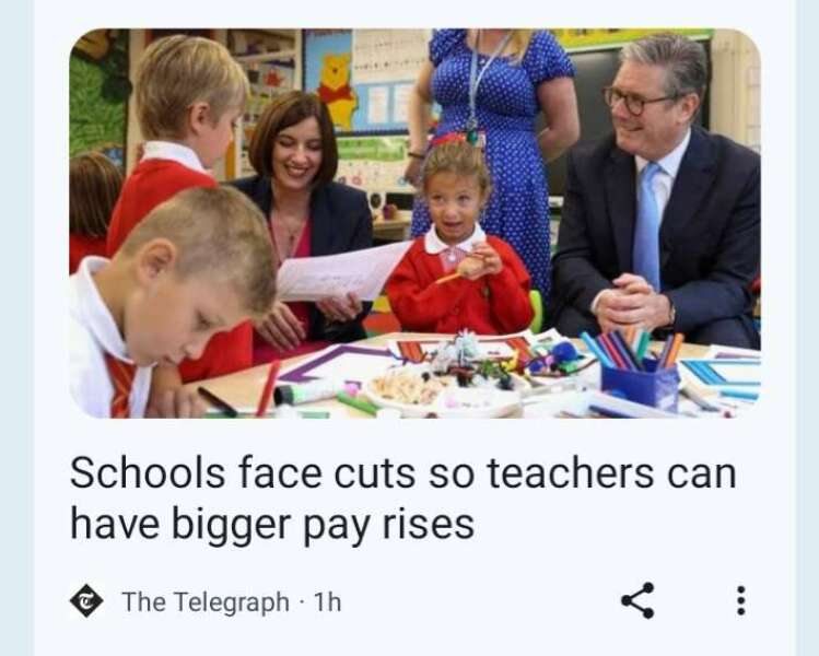 Pay review body recommends 4% pay rise for teachers - government screwed
