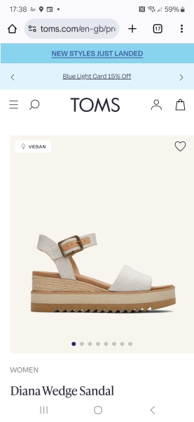 Alternative to Toms wedge sandals