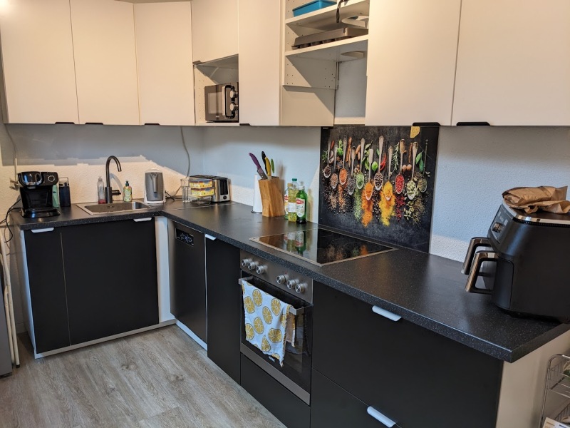 Do you think this would look silly - kitchen layout Q