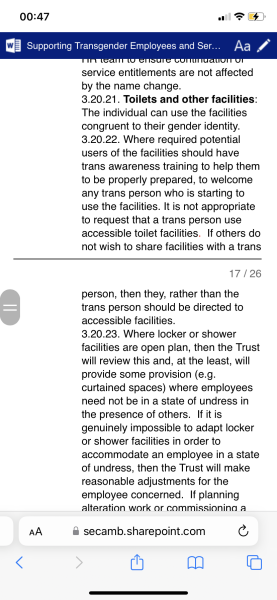 NHS Policy Audit - working party