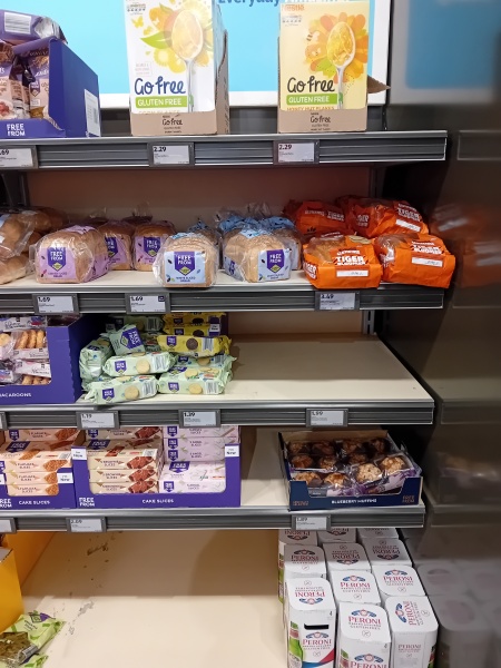 Gluten free section has appeared in Aldi