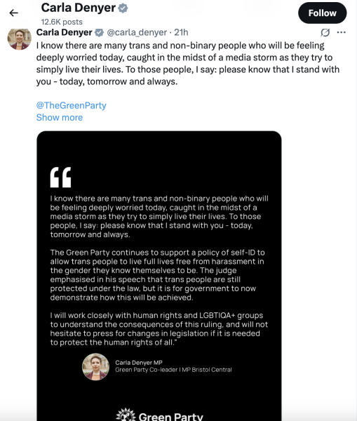 Lib Dems accept women are real