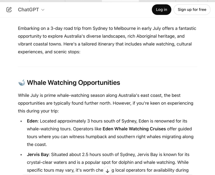 Sydney to Melbourne road trip